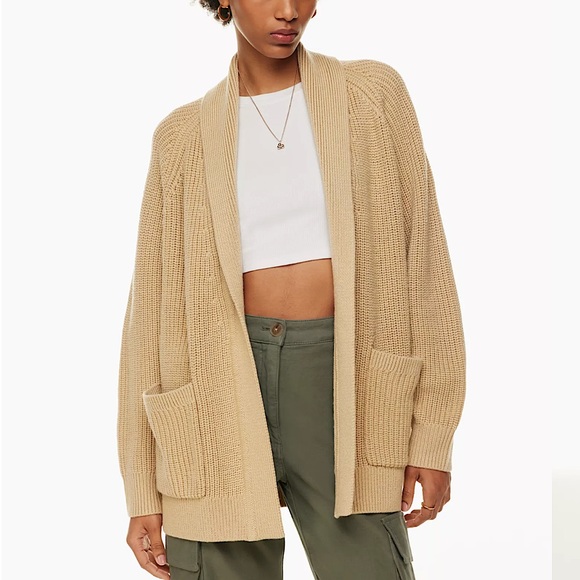 Aritzia Sweaters - WILFRED FREE | Travel cardigan in heather birch